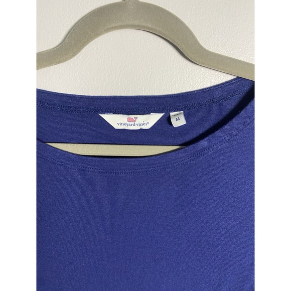 Vineyard Vines Women's Medium Staple Classic Comfort Blue Shirt Boatneck. EUC - Picture 5 of 6